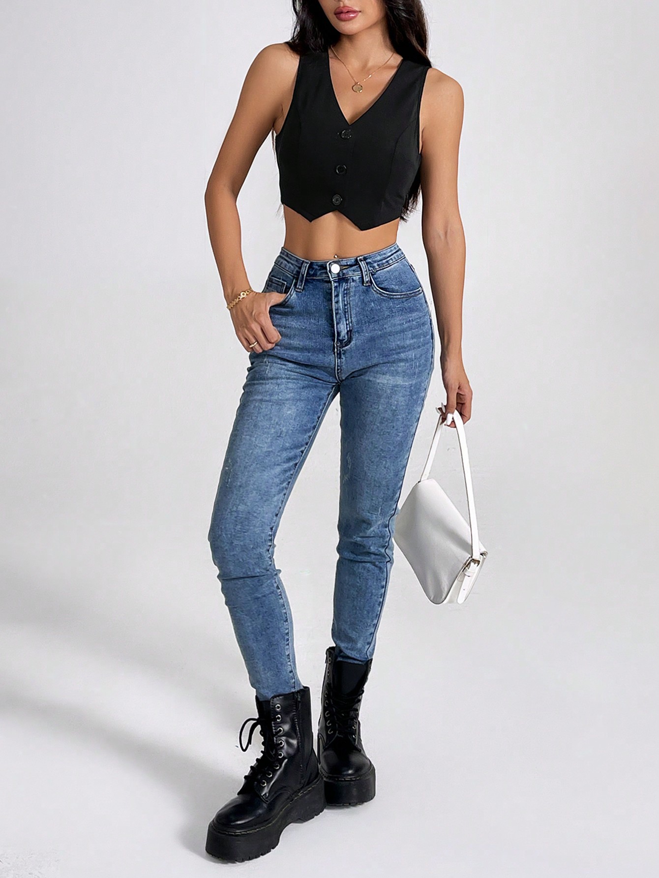 Chaleco Petite Negro - Imagen 4
