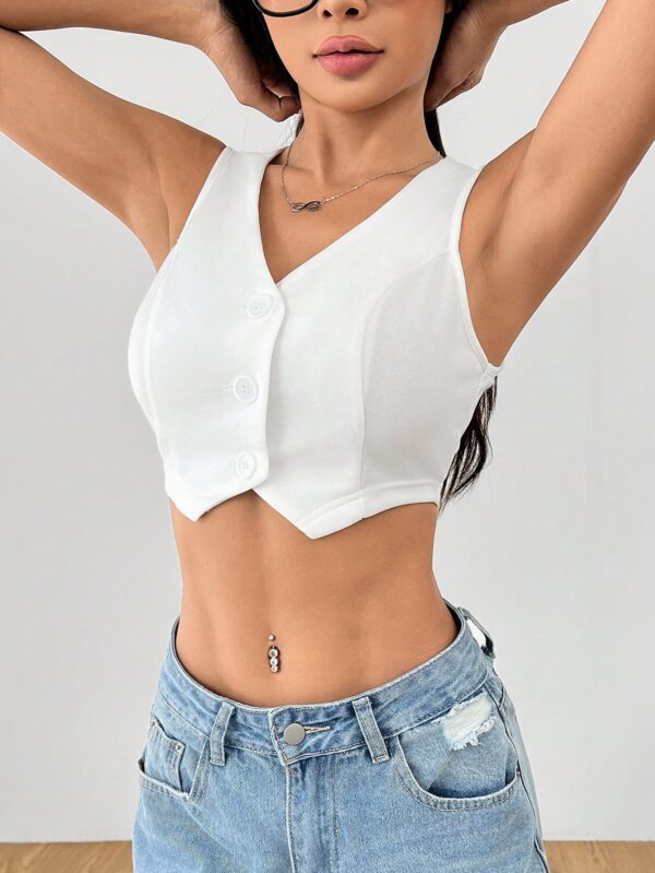 Chaleco Petite Blanco - Imagen 5