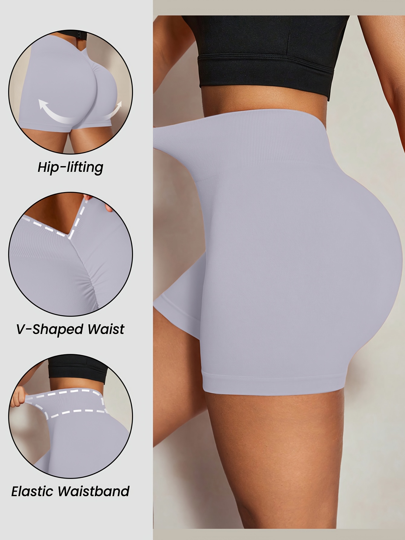 Short Deportivo En Gris Claro - Imagen 2